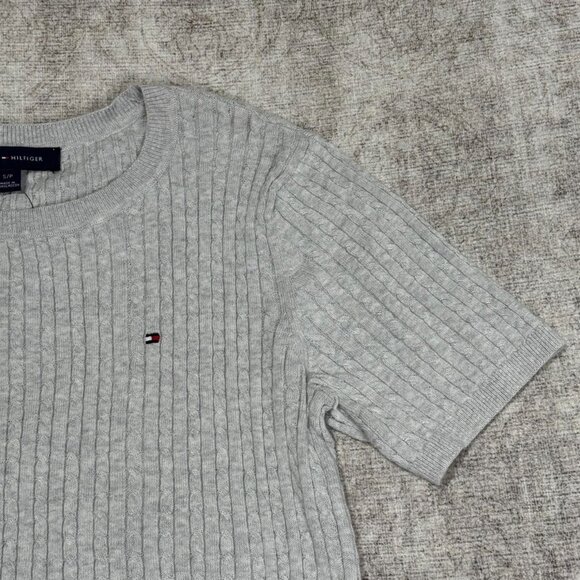 Grey Tommy Hilfiger Knit Top - Picture 2 of 6